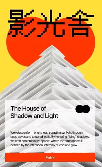 Japanese architect website in Nordcraft