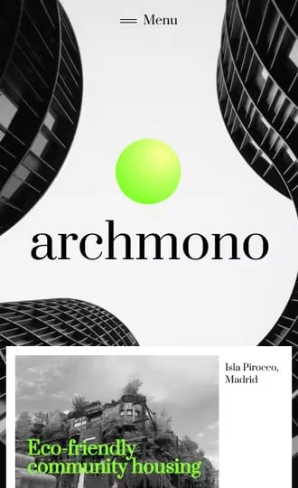 Archmono website in Nordcraft
