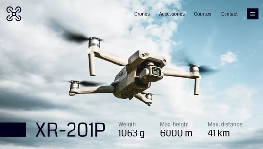 Drone website in Nordcraft