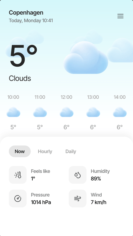 Demo weather app made in Nordcraft