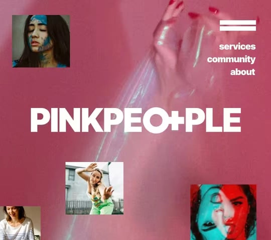 Pink People website in Nordcraft
