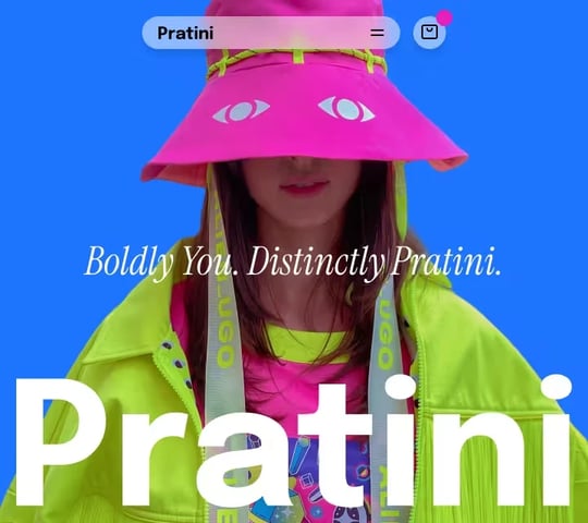 Pratini website in Nordcraft