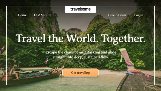 Travelsome website in Nordcraft